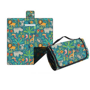 Picnic Blankets: Wild Animals Sand-Free Waterproof Picnic Mat (200x150cm)