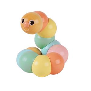 Activity Toys: Classic World Pastel Caterpillar Activity Wooden Toy - Pastel (12+ Months)