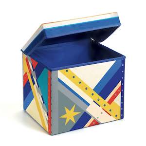 Storage Solutions: Djeco Toy Storage Box | Kid's Stool - Rocket