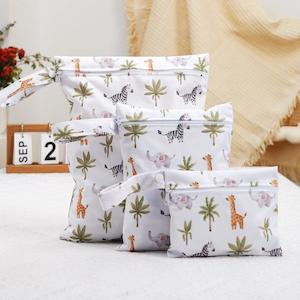 Storage Solutions: 3pcs Set Eco-Friendly Waterproof Wet Bags - Wild Animals | Dinosaurs | Rainbow |