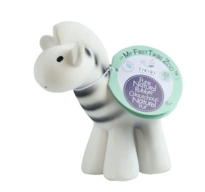 Kids Toys Gifts: Zebra - Organic Baby Teether Rattle & Bath Toy