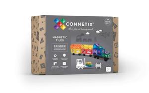 Connetix Tiles Steam Learning: Connetix Tiles - Rainbow Transport Pack 50pcs (STEAM Learning Toy)