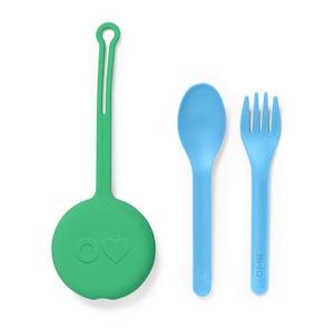 Omie Lunch Boxes: OmieBox Fork & Spoon Pod Set - Various Colours