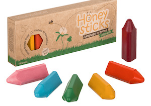 Honeysticks: Honeysticks Triangles - Natural Beeswax Crayon (10 Pack)