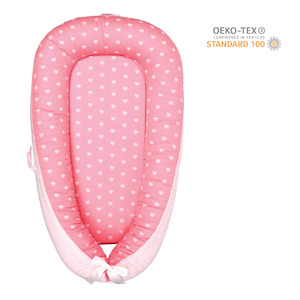 Sleep: Taylorson Baby Sleeping Pod (90cm x 50cm) - Heart on Pink