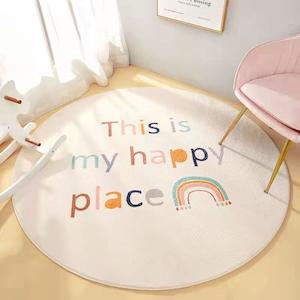 Play Mat: Kids Room Rug - This is my happy place 80cm