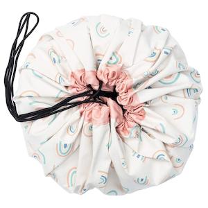 Play Mat: Play & Go Toy Storage Bag Play Mat - Rainbow