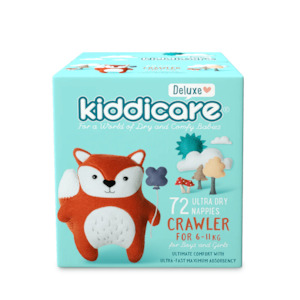 Kiddicare: Kiddicare Deluxe Crawler Unisex Nappies - 72's