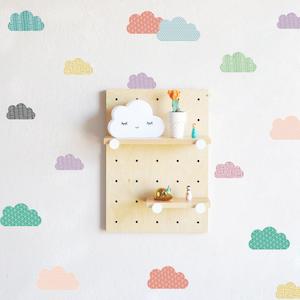 Wall Decals: Stylish Cloud Wall Decals - 18pcs