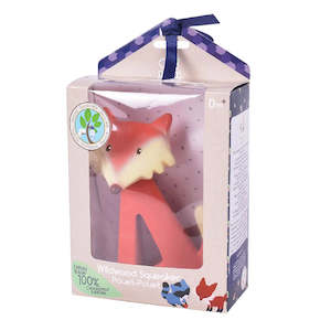 Tikiri Teether | Fox Natural Rubber Rattle - 0+months (Gift Box)