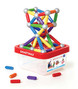 SmartMax Build and Learn 100pcs Set - Magnetic Toy Set (1 year+)