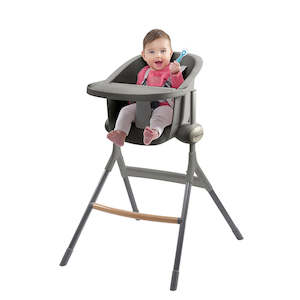 Beaba Up & Down High Chair - Mineral Grey