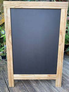Kids Furniture: 100% NZ Made: Kids Easel Board | A-Frame Signage with Chalkboard