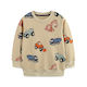 100% Cotton Construction Vehicles Print Kids Autumn Sweater (2-7 years)