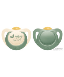 Nursery Collection Baby: Nuk for Nature Latex Soother 0-6m | 6-18m | 18-36m (2 Pack) Assorted