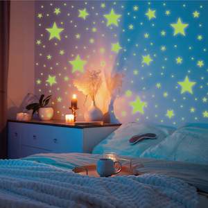 Glow in the Dark Stars - Decorative Wall Sticker 84pcs | 32 pcs