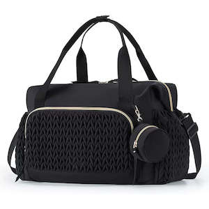 Taylor-Ever Nursery Mommy Shoulder Bag with Pacifier Case - Black | Khaki | Pink
