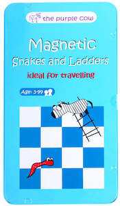 Purple Cow Travel Game Tin Snakes and Ladders (3 years+)