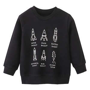 100% Cotton Rockets Print Kids Sweater (2-7 years)