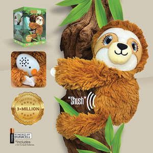 Home Living: Baby Shusher Sloth - Plush Soothing Sloth Companion with 1 hour Noise Detection