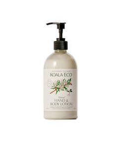 Skin Health: Koala Eco Natural Hand & Body Lotion Rosalina & Peppermint Essential Oil - 500ml