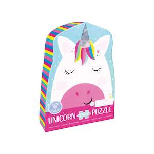 Puzzles Board Games Collection: Floss & Rock Unicorn - 12pcs Shape Puzzle in Shaped Box (3 years+)
