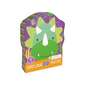 Puzzles Board Games Collection: Floss & Rock Dinosaur - 12pcs Shape Puzzle in Shaped Box (3 years+)