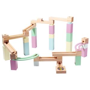 Wooden Toys: Wooden Marble Ball Run Toy Set (44pcs) *Pre-Order