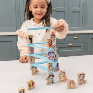 Wooden Toys: Bluey Wooden Stacking Game (3 years+)