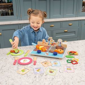 Wooden Toys: Bluey Wooden Table Top BBQ Set (3 years+)