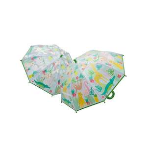 Construction Farm Hand Vehicles Busy Traffic Gift Ideas: Floss & Rock Jungle - Transparent Colour Changing Umbrella (3 years+)