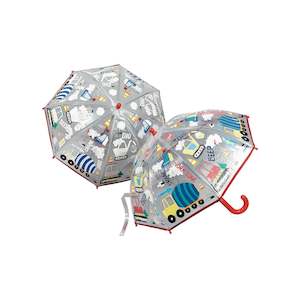 Floss & Rock Construction - Transparent Colour Changing Umbrella (3 years+)