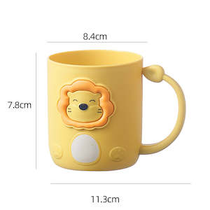 Lion Mouth Rinse Cup | Toothbrush Holder - Yellow | Green