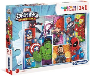 Kids Toys Gifts: SUPER COLOUR: Maxi, 24pc Superheros (3 years+)