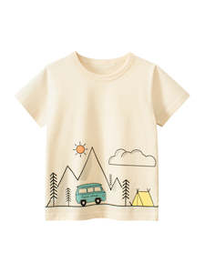 Family Camping Trip 100% Cotton Kids T-Shirt (1 - 6 years)