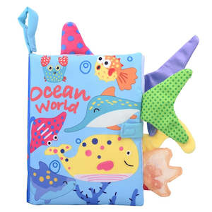Childrens Books: My First Baby Soft Cloth Crinkle Book - Ocean World with 3D Tail
