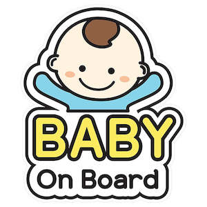 Baby On Board Car Sticker - 4 Designs to choose from
