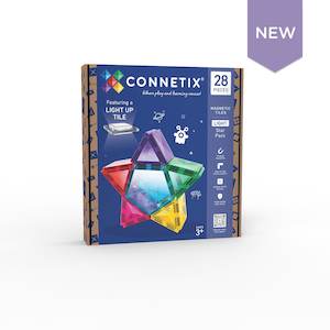 Connetix Tiles - Light Star Pack 28pcs (Explore Colour & Light Like Never Before)
