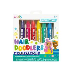 Ooly Hair Doodlers Hair Crayons - Set of 6 (6 years+)