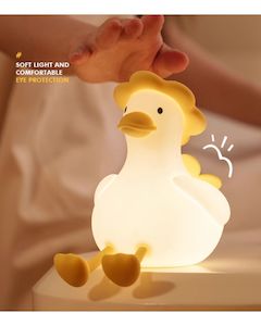Nursery Collection Baby: Cute Duck Tap Tap Nightlight Phone Holder (with 30 mins auto turn off mode)