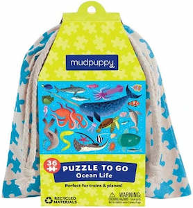 Mudpuppy Ocean Puzzle to Go, 36pcs (3+ years)