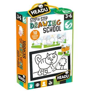 Puzzles Board Games Collection: Headu Step by Step Drawing School - Craft Activity(3-6 years)