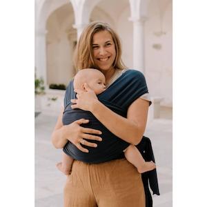 Boba Wrap Solid Navy - Baby Carrier (NZ's Most Popular Stretchy Wrap)
