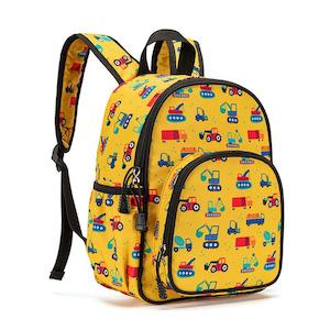 Construction Vehicles Kids Mini Backpack - Yellow