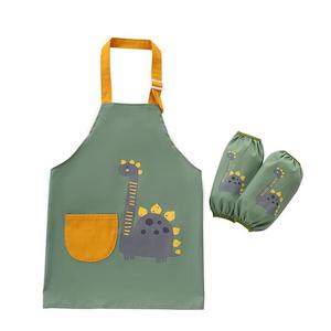 Kitchenware Essentials: Waterproof Children Art Smock Apron with Sleeve - Dinosaur | Lamb | Lion