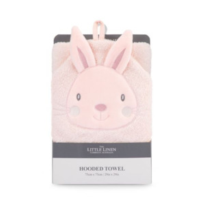 The Little Linen Co. Character Hooded Towel - Harvest Bunny (Suitable from birth)