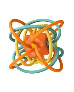 3-in-1 Silicone Hand Grip Rattle Teether Sensory Ball (3m+)