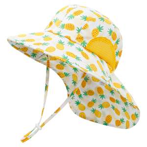 Kids Clothing Accessories: Kid's Legionnaire Hat with Wide Brim & Neck Cover – UPF 50+ UV Protection (6m -5 years)