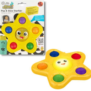 Kids Toys Gifts: Baby Einstein Ocean Explorers Pop & Glow Starfish Sensory Activity Toy (6m+)