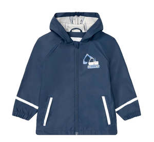 Kids Clothing Accessories: Excavator All-Season Windproof & Waterproof Kids Rain Jacket (2-4 years)